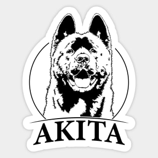 Funny Proud Akita dog portrait gift Sticker